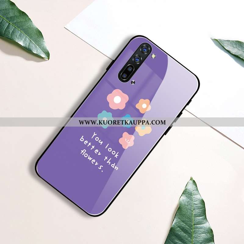 Kuori Oppo Reno 3, Kuoret Oppo Reno 3, Kotelo Oppo Reno 3 Silikoni Suojaus Peili Luova Violetti