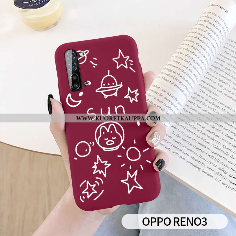 Kuori Oppo Reno 3, Kuoret Oppo Reno 3, Kotelo Oppo Reno 3 Silikoni Suojaus Tähti Luova Murtumaton Vi