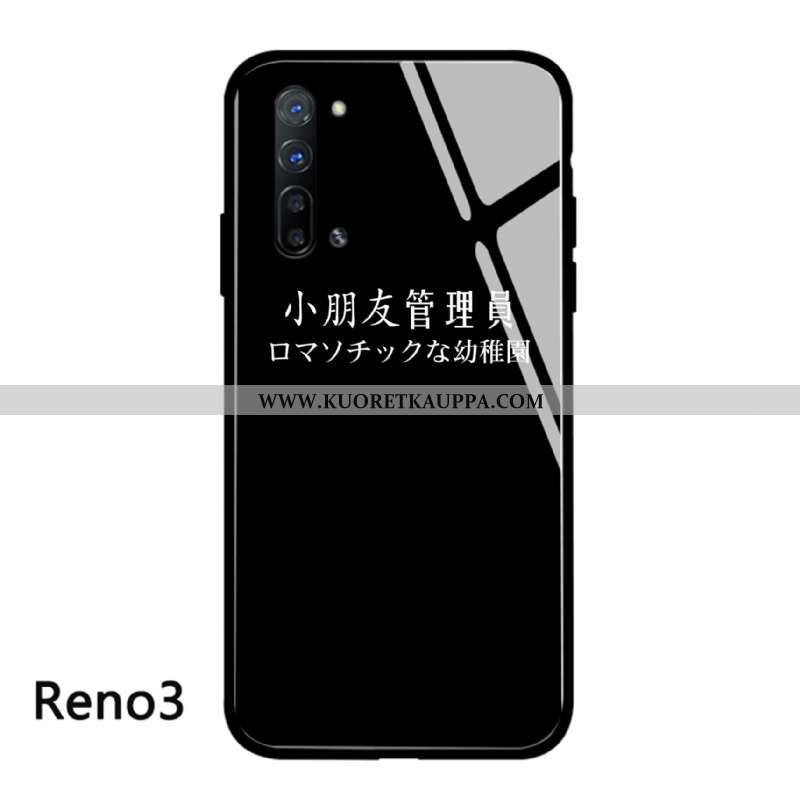 Kuori Oppo Reno 3, Kuoret Oppo Reno 3, Kotelo Oppo Reno 3 Suojaus Lasi Pieni Mustat