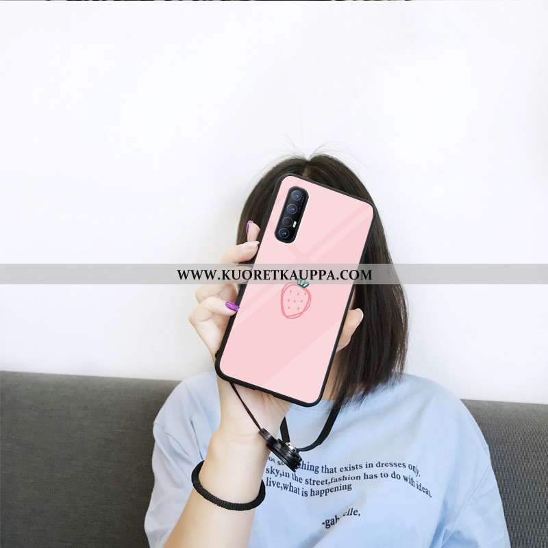 Kuori Oppo Reno 3 Pro, Kuoret Oppo Reno 3 Pro, Kotelo Oppo Reno 3 Pro Lasi Suojaus Jauhe Mansikka Mu