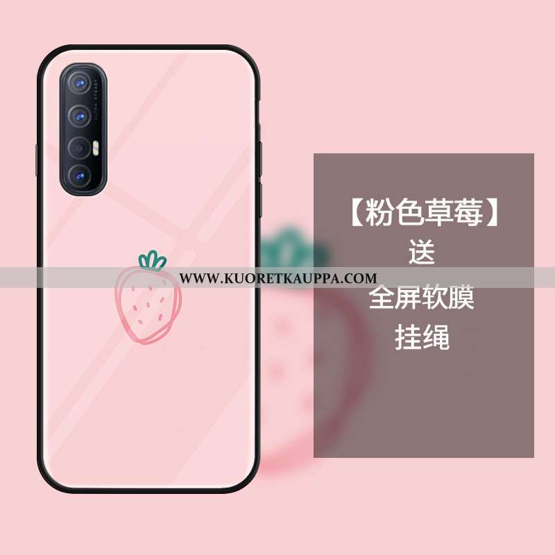 Kuori Oppo Reno 3 Pro, Kuoret Oppo Reno 3 Pro, Kotelo Oppo Reno 3 Pro Lasi Suojaus Jauhe Mansikka Mu
