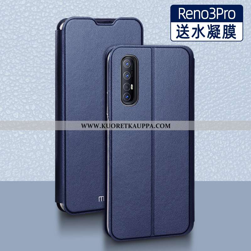 Kuori Oppo Reno 3 Pro, Kuoret Oppo Reno 3 Pro, Kotelo Oppo Reno 3 Pro Nahkakuori Silikoni Simpukka S
