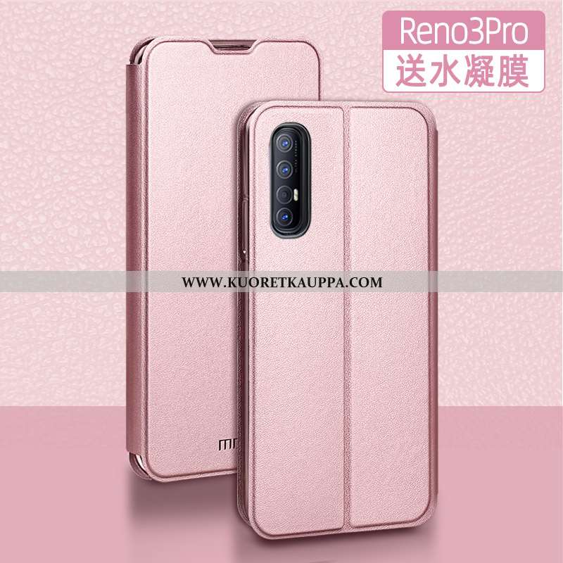 Kuori Oppo Reno 3 Pro, Kuoret Oppo Reno 3 Pro, Kotelo Oppo Reno 3 Pro Nahkakuori Silikoni Simpukka S