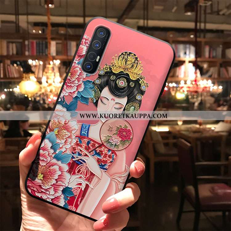 Kuori Oppo Reno 3 Pro, Kuoret Oppo Reno 3 Pro, Kotelo Oppo Reno 3 Pro Suojaus Fringed Puhelimen Pink