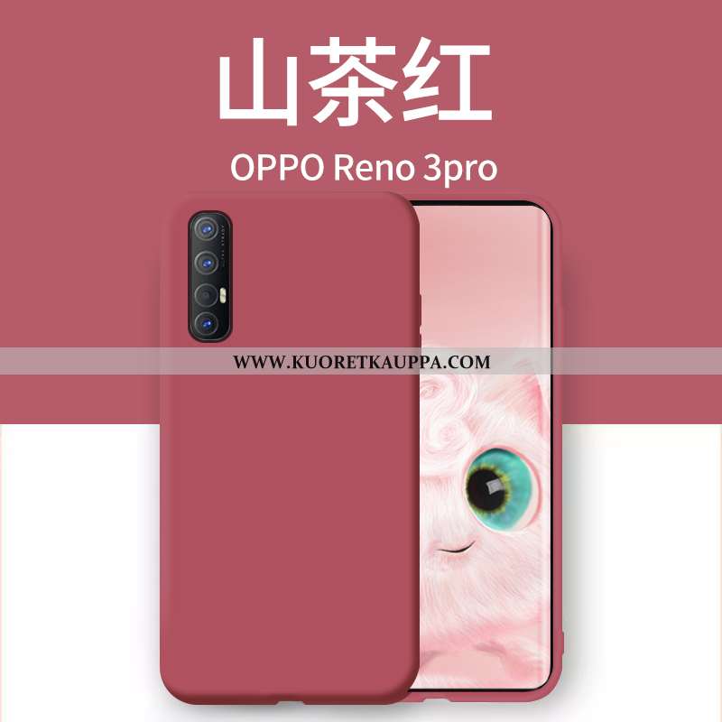 Kuori Oppo Reno 3 Pro, Kuoret Oppo Reno 3 Pro, Kotelo Oppo Reno 3 Pro Ultra Valo Oranssi Murtumaton