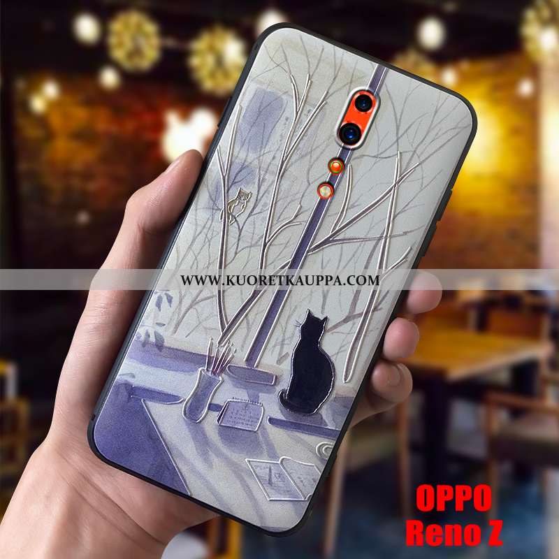 Kuori Oppo Reno Z, Kuoret Oppo Reno Z, Kotelo Oppo Reno Z Pesty Suede Ihana Valo Silikoni Beige