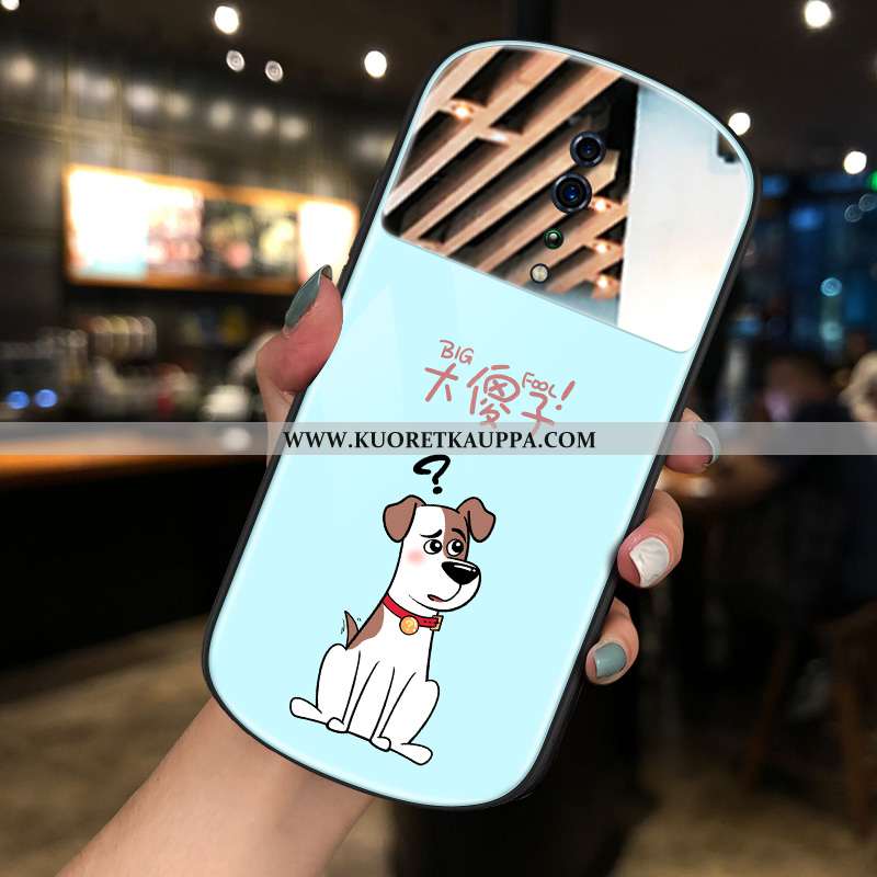 Kuori Oppo Reno Z, Kuoret Oppo Reno Z, Kotelo Oppo Reno Z Suuntaus Sarjakuva Puhelimen Peili Sininen