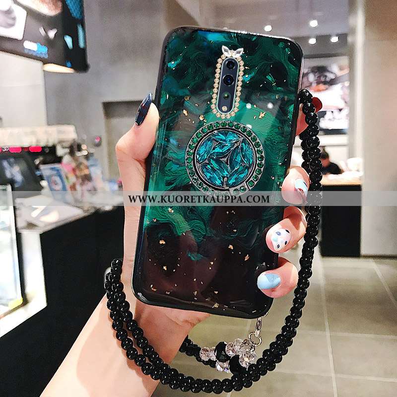Kuori Oppo Reno Z, Kuoret Oppo Reno Z, Kotelo Oppo Reno Z Tila Rhinestone Inlay Suojaus Tuki Punaine