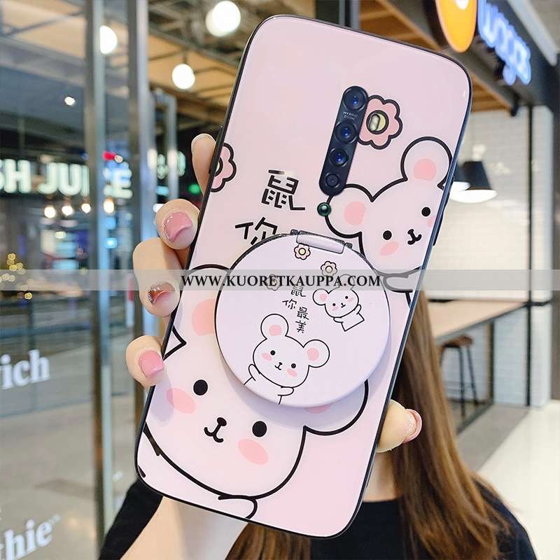 Kuori Oppo Reno2, Kuoret Oppo Reno2, Kotelo Oppo Reno2 Lasi Tila Suuntaus Tuki Vihreä