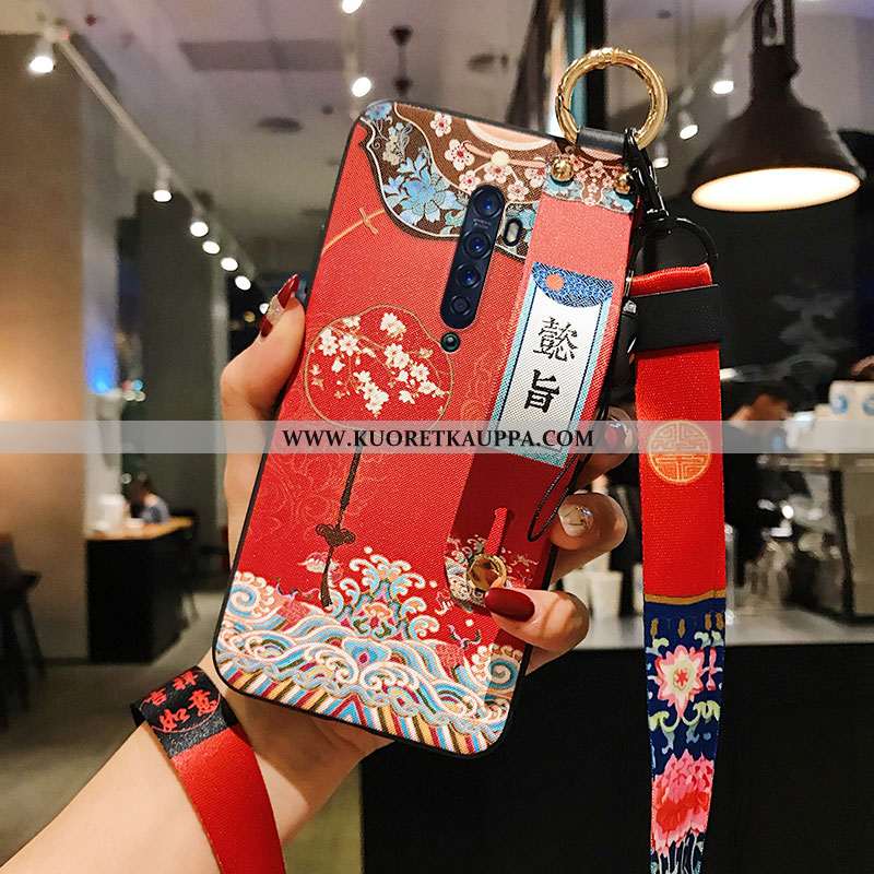 Kuori Oppo Reno2, Kuoret Oppo Reno2, Kotelo Oppo Reno2 Pehmeä Neste Ripustettavat Koristeet Vihreä T