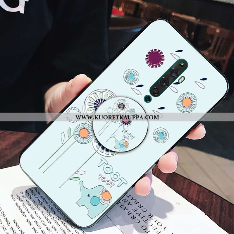 Kuori Oppo Reno2, Kuoret Oppo Reno2, Kotelo Oppo Reno2 Sarjakuva Pehmeä Neste Valo Tuki Pinkki