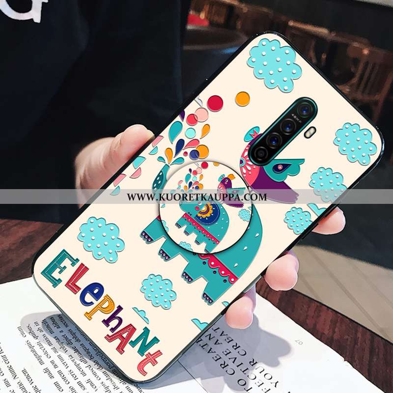Kuori Oppo Reno2, Kuoret Oppo Reno2, Kotelo Oppo Reno2 Sarjakuva Pehmeä Neste Valo Tuki Pinkki