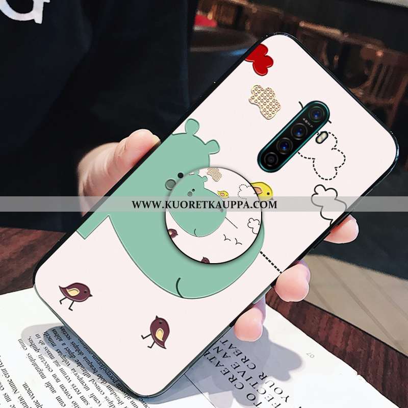 Kuori Oppo Reno2, Kuoret Oppo Reno2, Kotelo Oppo Reno2 Sarjakuva Pehmeä Neste Valo Tuki Pinkki