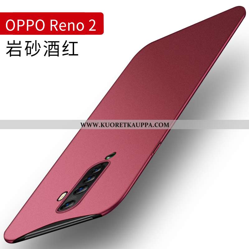 Kuori Oppo Reno2, Kuoret Oppo Reno2, Kotelo Oppo Reno2 Suojaus Pesty Suede Kova Silikoni Harmaa