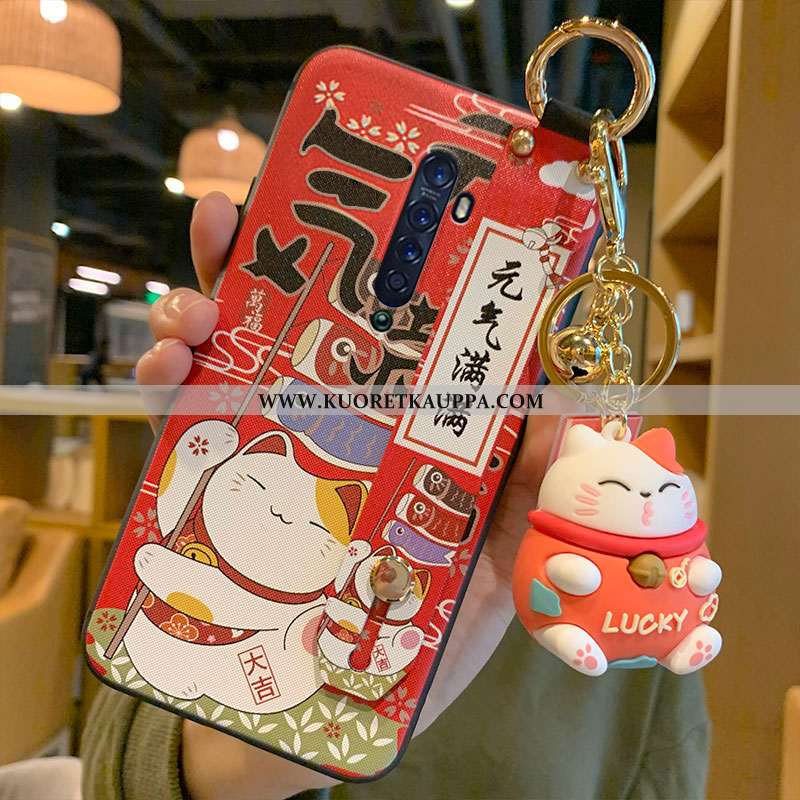 Kuori Oppo Reno2, Kuoret Oppo Reno2, Kotelo Oppo Reno2 Suojaus Ripustettavat Koristeet Punainen Pers