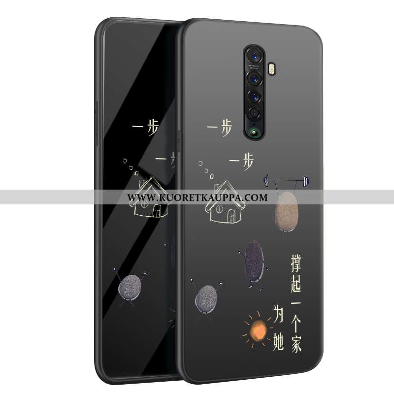 Kuori Oppo Reno2, Kuoret Oppo Reno2, Kotelo Oppo Reno2 Valo Silikoni Suojaus Puhelimen Mustat