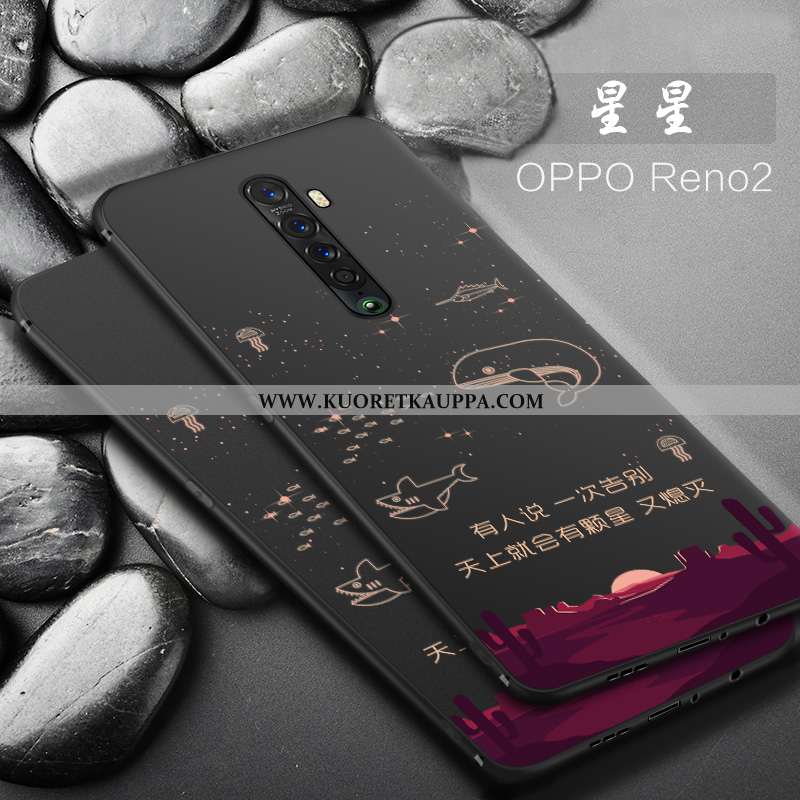 Kuori Oppo Reno2, Kuoret Oppo Reno2, Kotelo Oppo Reno2 Valo Silikoni Suojaus Puhelimen Mustat
