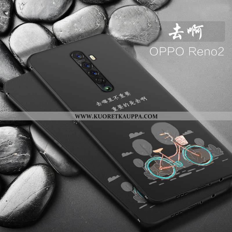Kuori Oppo Reno2, Kuoret Oppo Reno2, Kotelo Oppo Reno2 Valo Silikoni Suojaus Puhelimen Mustat