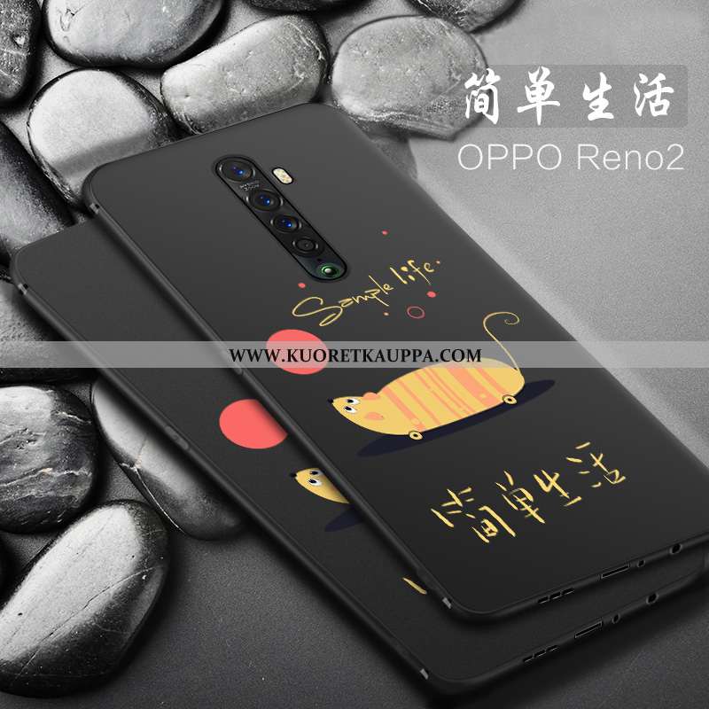 Kuori Oppo Reno2, Kuoret Oppo Reno2, Kotelo Oppo Reno2 Valo Silikoni Suojaus Puhelimen Mustat