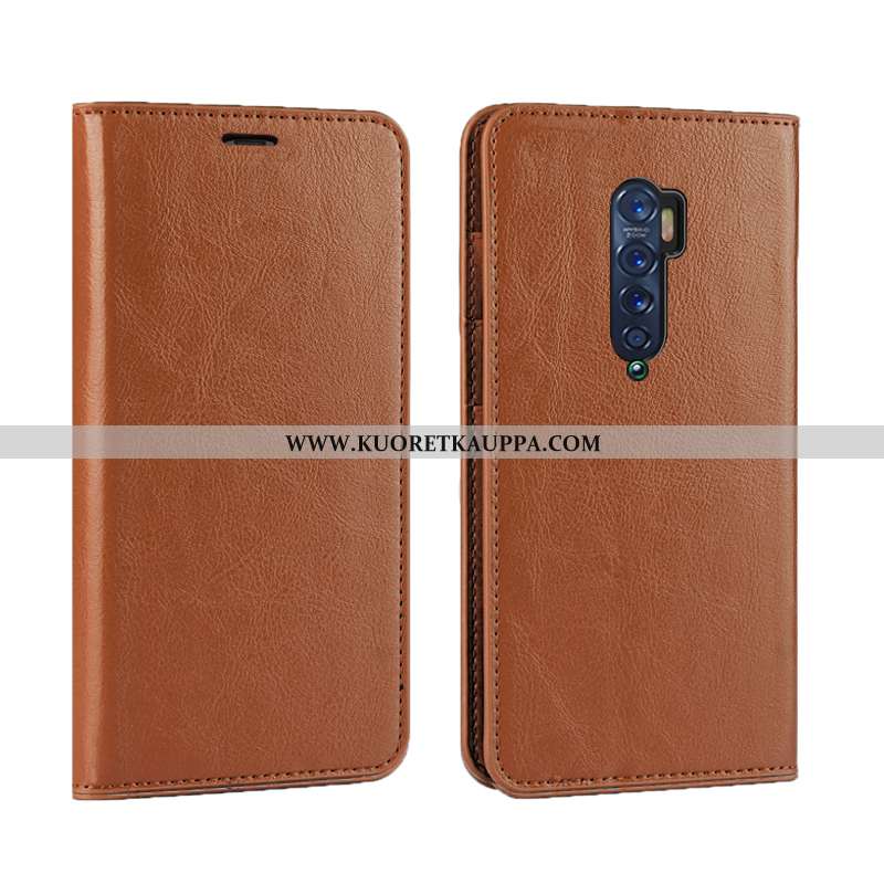 Kuori Oppo Reno2, Kuoret Oppo Reno2, Kotelo Oppo Reno2 Ylellisyys Aito Nahka Suojaus Nahka Puhelimen