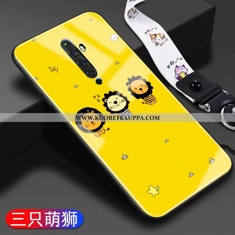 Kuori Oppo Reno2 Z, Kuoret Oppo Reno2 Z, Kotelo Oppo Reno2 Z Ihana Suuntaus Keltainen Net Red Siliko