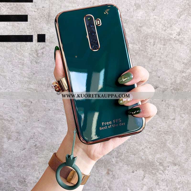 Kuori Oppo Reno2 Z, Kuoret Oppo Reno2 Z, Kotelo Oppo Reno2 Z Pehmeä Neste Silikoni Luova Vihreä Tila