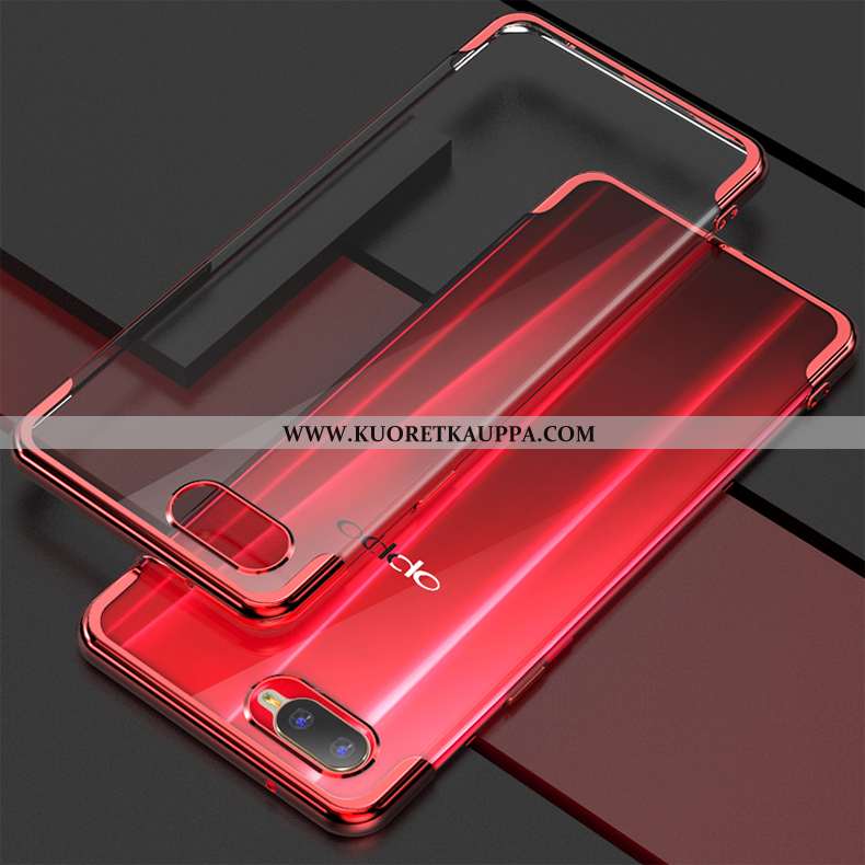 Kuori Oppo Rx17 Neo, Kuoret Oppo Rx17 Neo, Kotelo Oppo Rx17 Neo Pehmeä Neste Silikoni Punainen Murtu