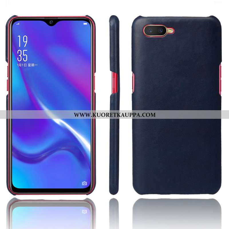 Kuori Oppo Rx17 Neo, Kuoret Oppo Rx17 Neo, Kotelo Oppo Rx17 Neo Suuntaus Suojaus Nahka Ruskea