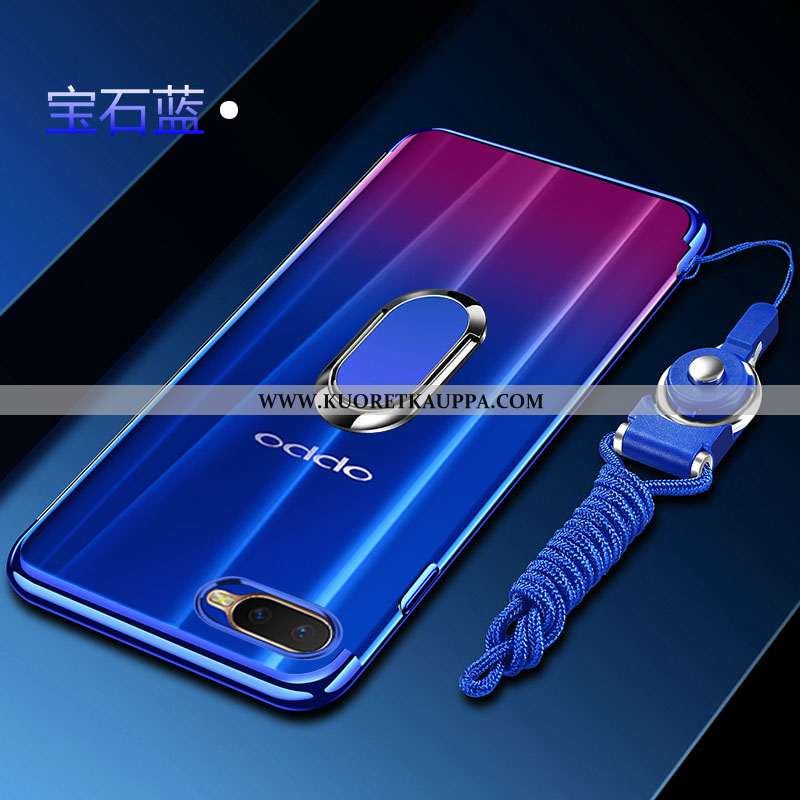 Kuori Oppo Rx17 Neo, Kuoret Oppo Rx17 Neo, Kotelo Oppo Rx17 Neo Tila Pehmeä Neste Suojaus Sininen Pu