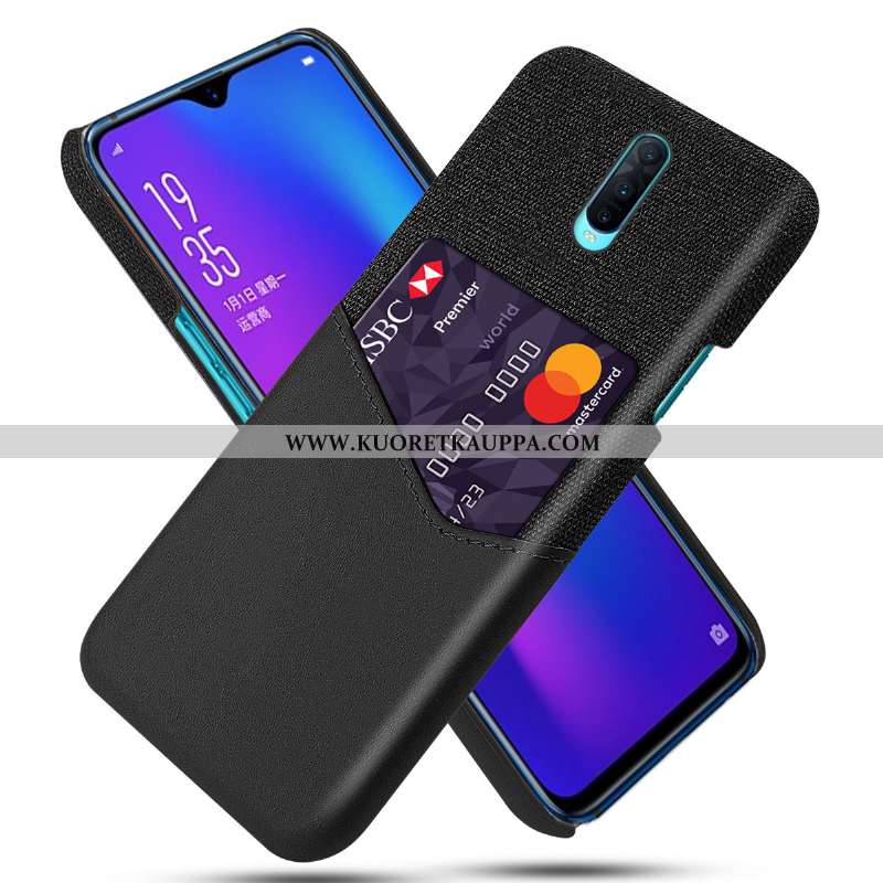 Kuori Oppo Rx17 Pro, Kuoret Oppo Rx17 Pro, Kotelo Oppo Rx17 Pro Nahka Suojaus Harmaa