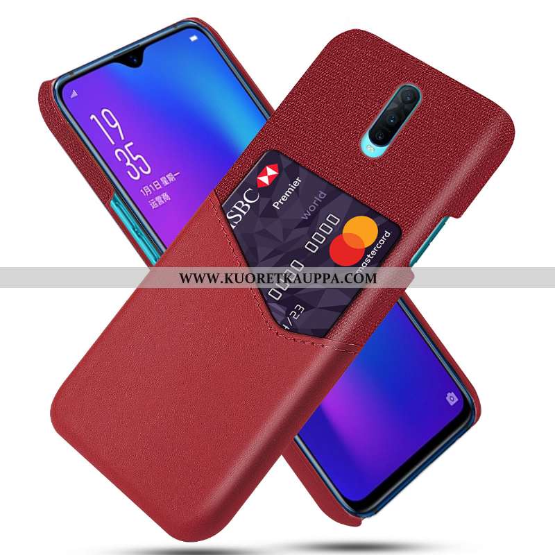 Kuori Oppo Rx17 Pro, Kuoret Oppo Rx17 Pro, Kotelo Oppo Rx17 Pro Nahka Suojaus Harmaa