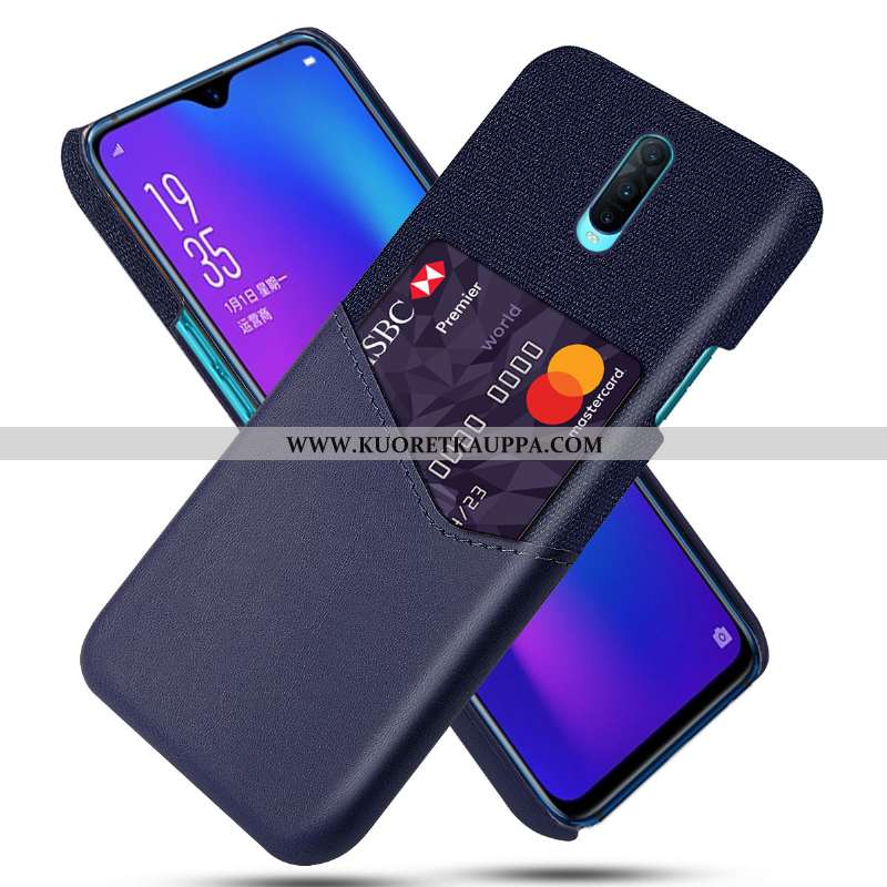 Kuori Oppo Rx17 Pro, Kuoret Oppo Rx17 Pro, Kotelo Oppo Rx17 Pro Nahka Suojaus Harmaa