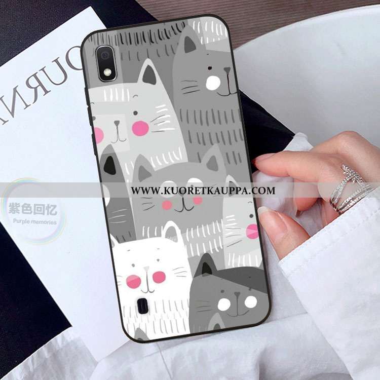 Kuori Samsung Galaxy A10, Kuoret Samsung Galaxy A10, Kotelo Samsung Galaxy A10 Lasi Sarjakuva Suojau