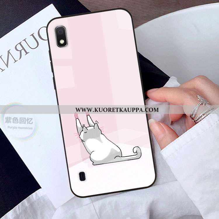 Kuori Samsung Galaxy A10, Kuoret Samsung Galaxy A10, Kotelo Samsung Galaxy A10 Lasi Sarjakuva Suojau