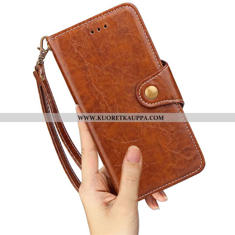 Kuori Samsung Galaxy A10, Kuoret Samsung Galaxy A10, Kotelo Samsung Galaxy A10 Nahkakuori Pehmeä Nes