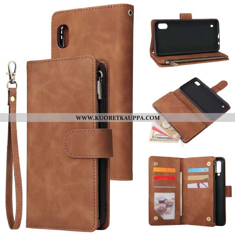 Kuori Samsung Galaxy A10, Kuoret Samsung Galaxy A10, Kotelo Samsung Galaxy A10 Nahkakuori Salkku Vet