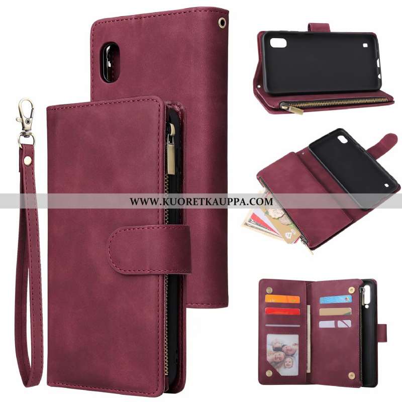 Kuori Samsung Galaxy A10, Kuoret Samsung Galaxy A10, Kotelo Samsung Galaxy A10 Nahkakuori Salkku Vet