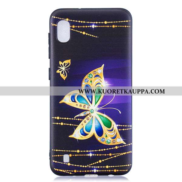 Kuori Samsung Galaxy A10, Kuoret Samsung Galaxy A10, Kotelo Samsung Galaxy A10 Pesty Suede Sarjakuva