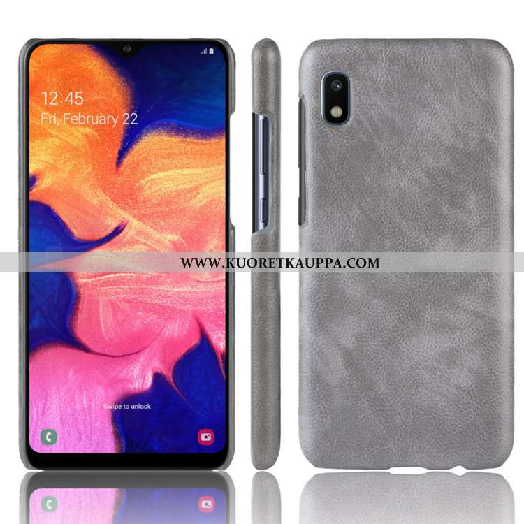 Kuori Samsung Galaxy A10, Kuoret Samsung Galaxy A10, Kotelo Samsung Galaxy A10 Suojaus Nahka Punaine