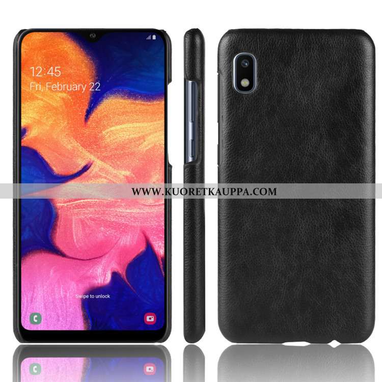 Kuori Samsung Galaxy A10, Kuoret Samsung Galaxy A10, Kotelo Samsung Galaxy A10 Suojaus Nahka Punaine