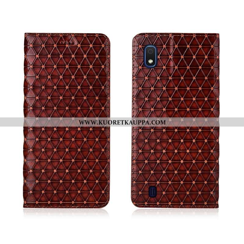 Kuori Samsung Galaxy A10, Kuoret Samsung Galaxy A10, Kotelo Samsung Galaxy A10 Suojaus Nahkakuori Si