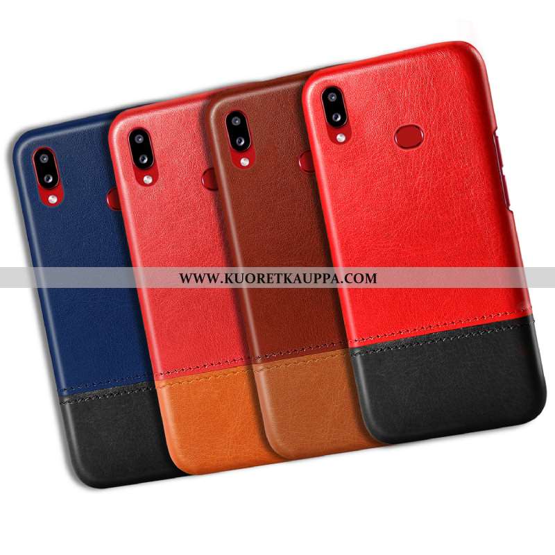 Kuori Samsung Galaxy A10s, Kuoret Samsung Galaxy A10s, Kotelo Samsung Galaxy A10s Nahka Tähti Liitos