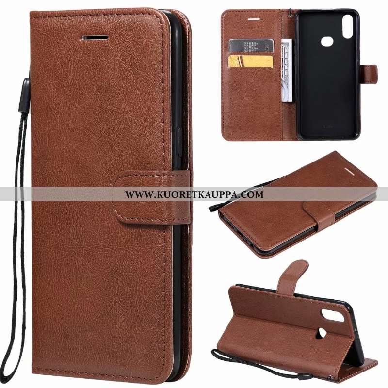 Kuori Samsung Galaxy A10s, Kuoret Samsung Galaxy A10s, Kotelo Samsung Galaxy A10s Nahkakuori Punaine