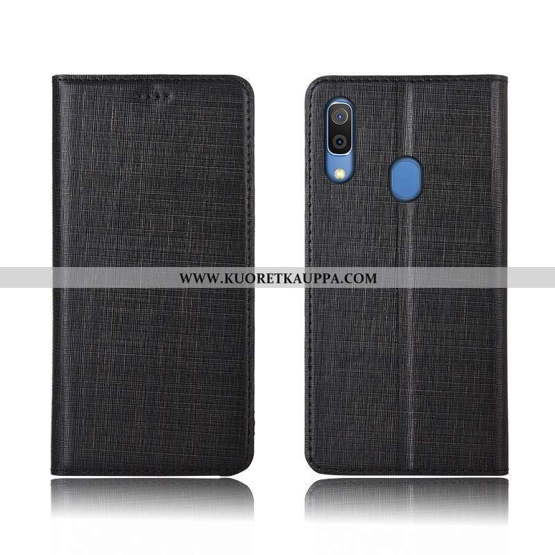 Kuori Samsung Galaxy A20e, Kuoret Samsung Galaxy A20e, Kotelo Samsung Galaxy A20e Aito Nahka Silikon