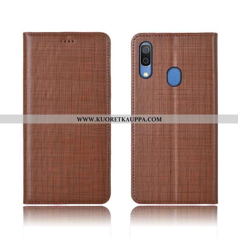 Kuori Samsung Galaxy A20e, Kuoret Samsung Galaxy A20e, Kotelo Samsung Galaxy A20e Aito Nahka Silikon