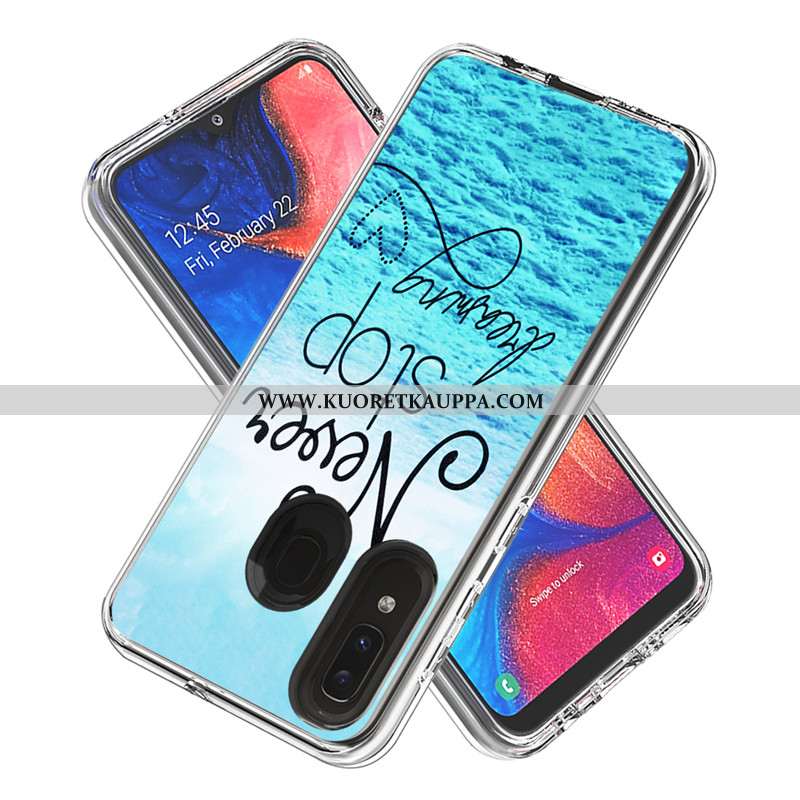 Kuori Samsung Galaxy A20e, Kuoret Samsung Galaxy A20e, Kotelo Samsung Galaxy A20e Sarjakuva Kortti T