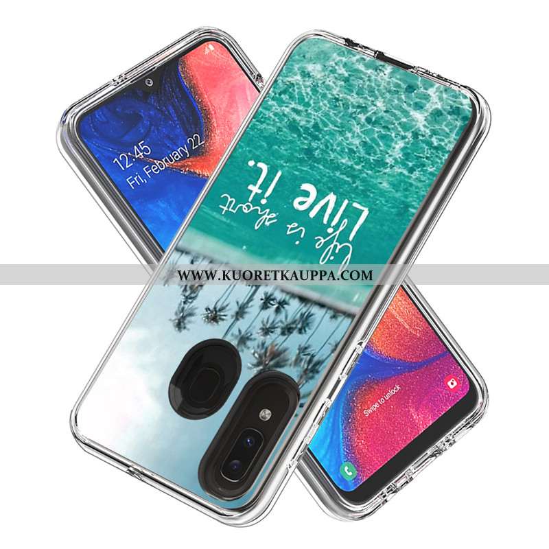 Kuori Samsung Galaxy A20e, Kuoret Samsung Galaxy A20e, Kotelo Samsung Galaxy A20e Sarjakuva Kortti T
