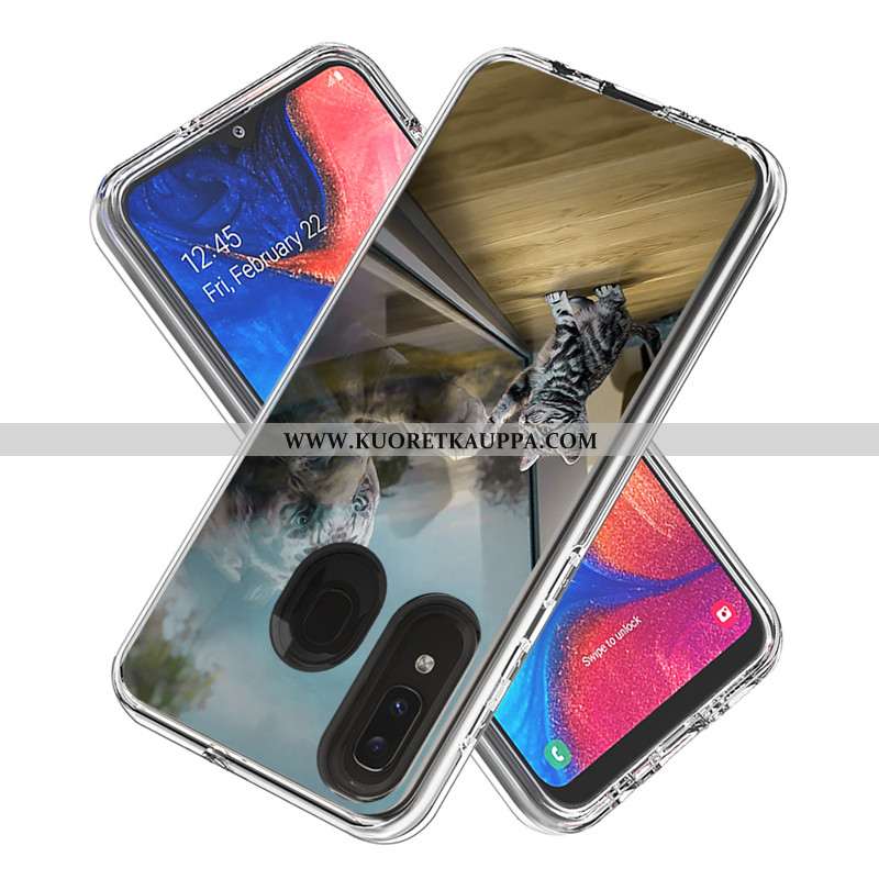 Kuori Samsung Galaxy A20e, Kuoret Samsung Galaxy A20e, Kotelo Samsung Galaxy A20e Sarjakuva Kortti T