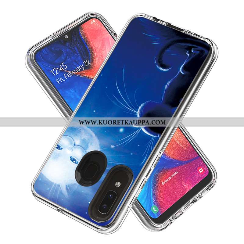 Kuori Samsung Galaxy A20e, Kuoret Samsung Galaxy A20e, Kotelo Samsung Galaxy A20e Sarjakuva Kortti T