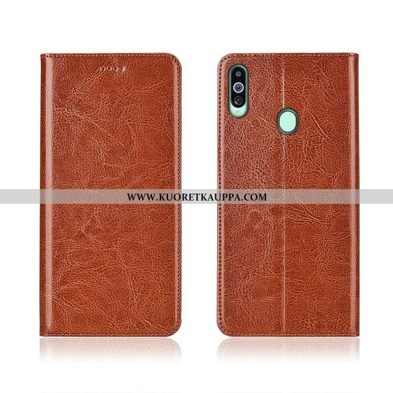 Kuori Samsung Galaxy A20s, Kuoret Samsung Galaxy A20s, Kotelo Samsung Galaxy A20s Aito Nahka Kukkaku